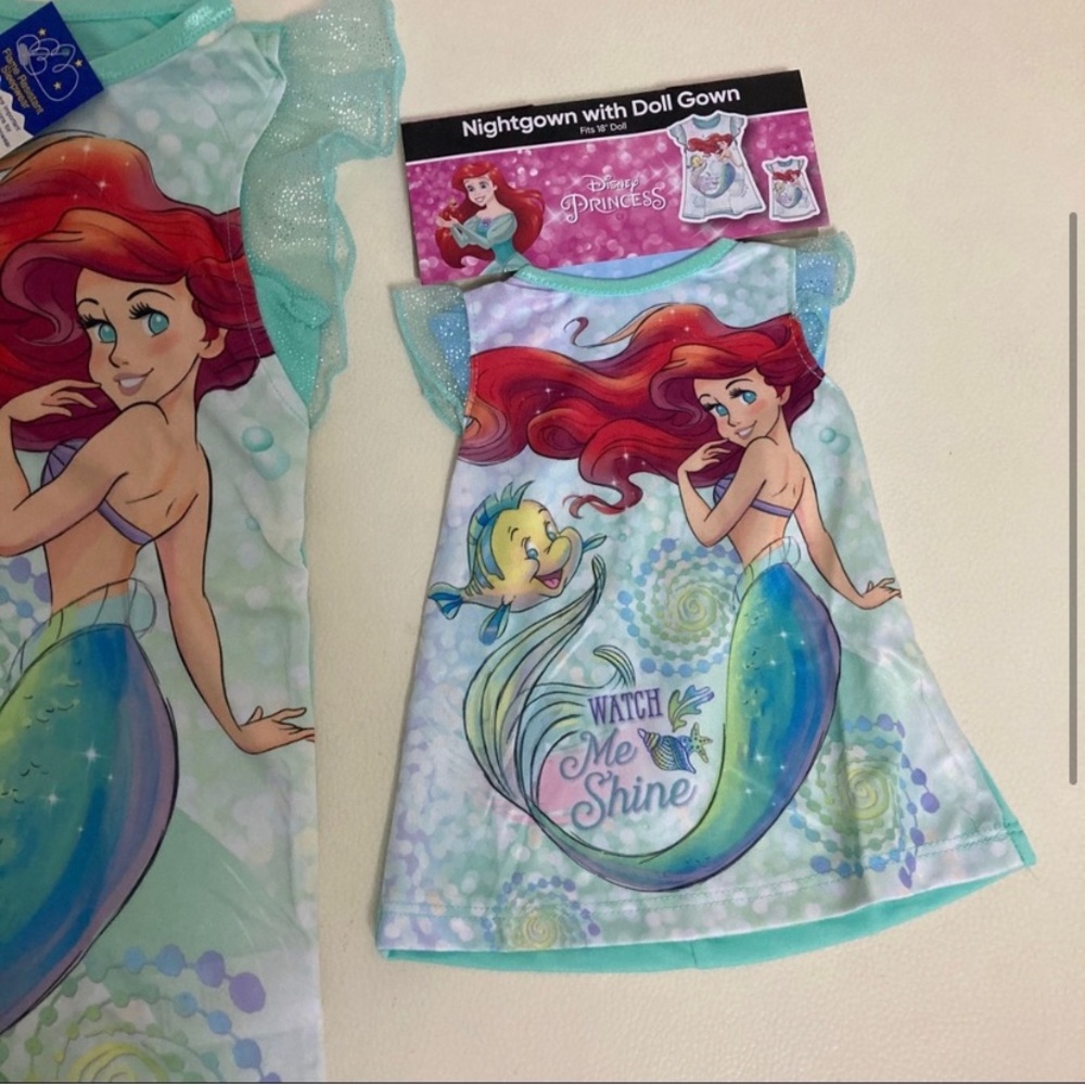 Disney Ariel Nightgown Me and my Doll set 6202 - Picture 3 of 4